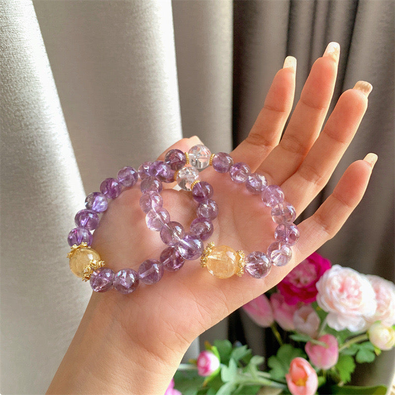 Crystal Angel - Purple Ace Bracelet