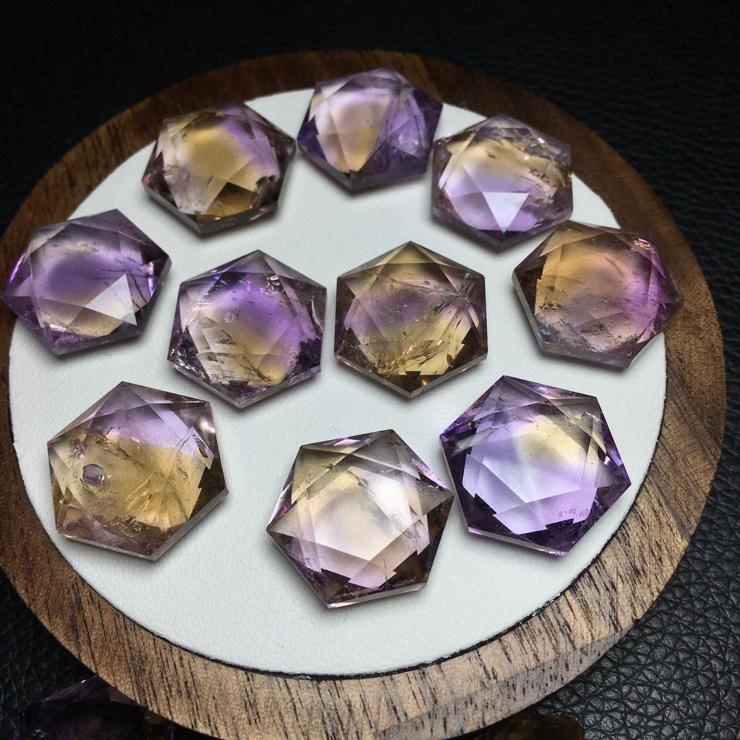 雙倍好運 - 六芒星紫黃晶