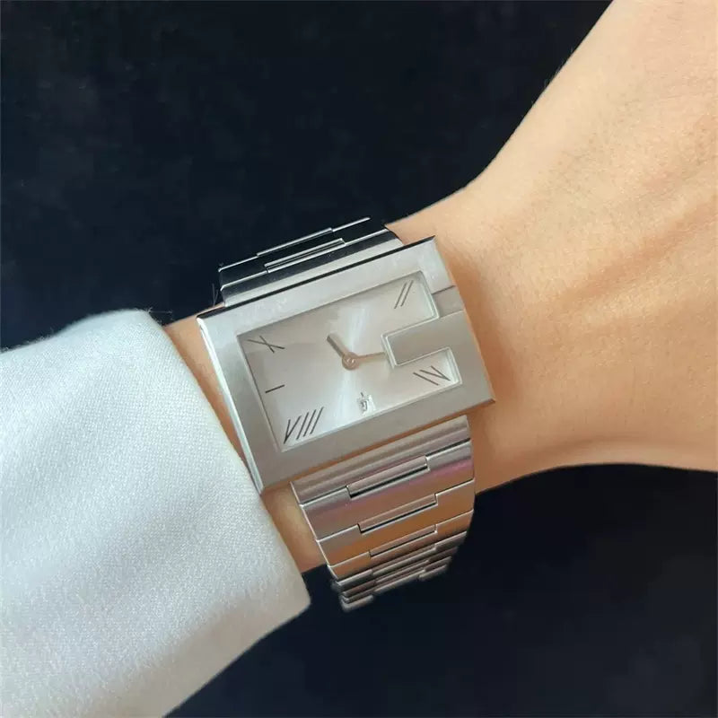 Vintage Ladies Watch Gold Silver Gold Face