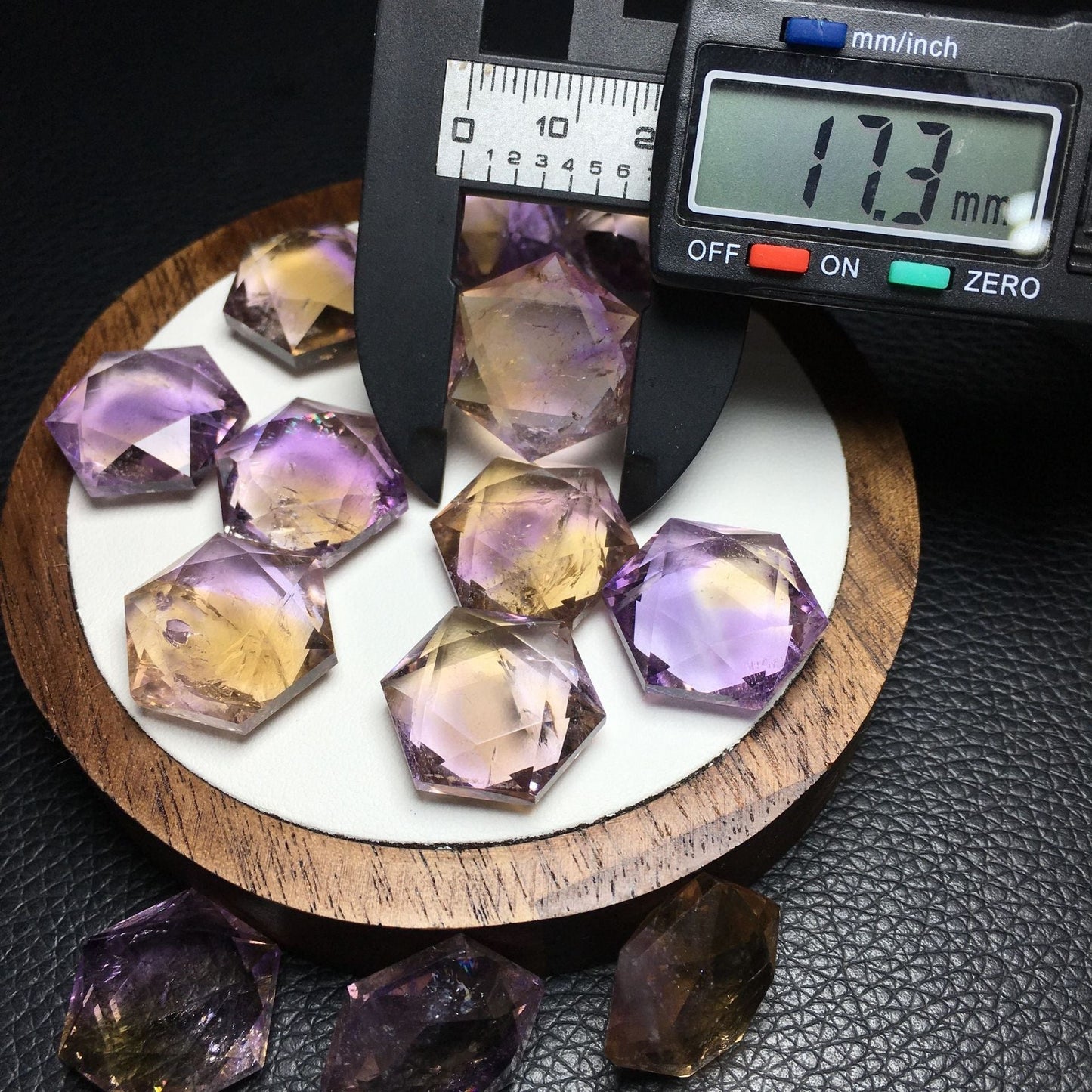 雙倍好運 - 六芒星紫黃晶